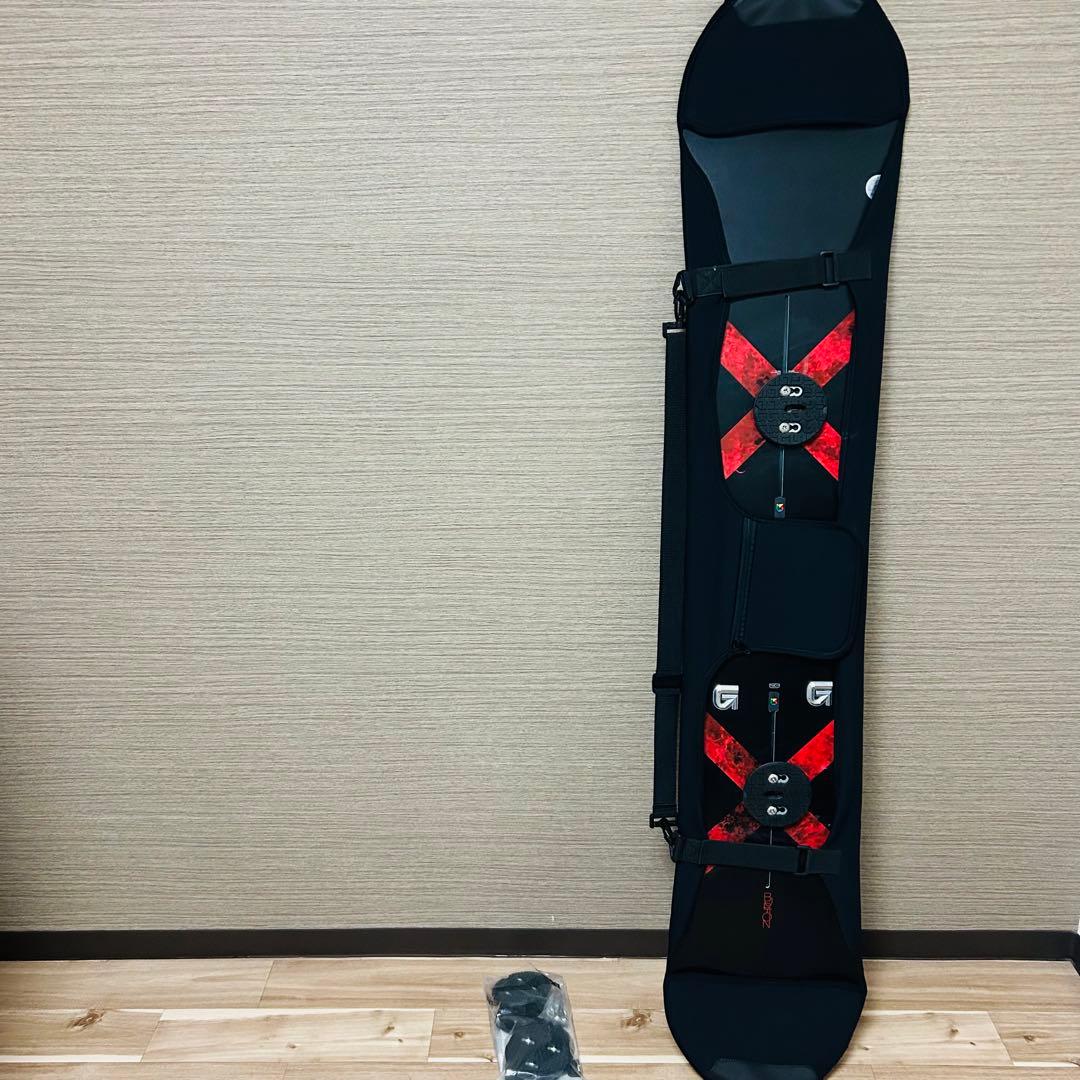 美品 BURTON CUSTOM X 2009 158cm ケース おまけ付き