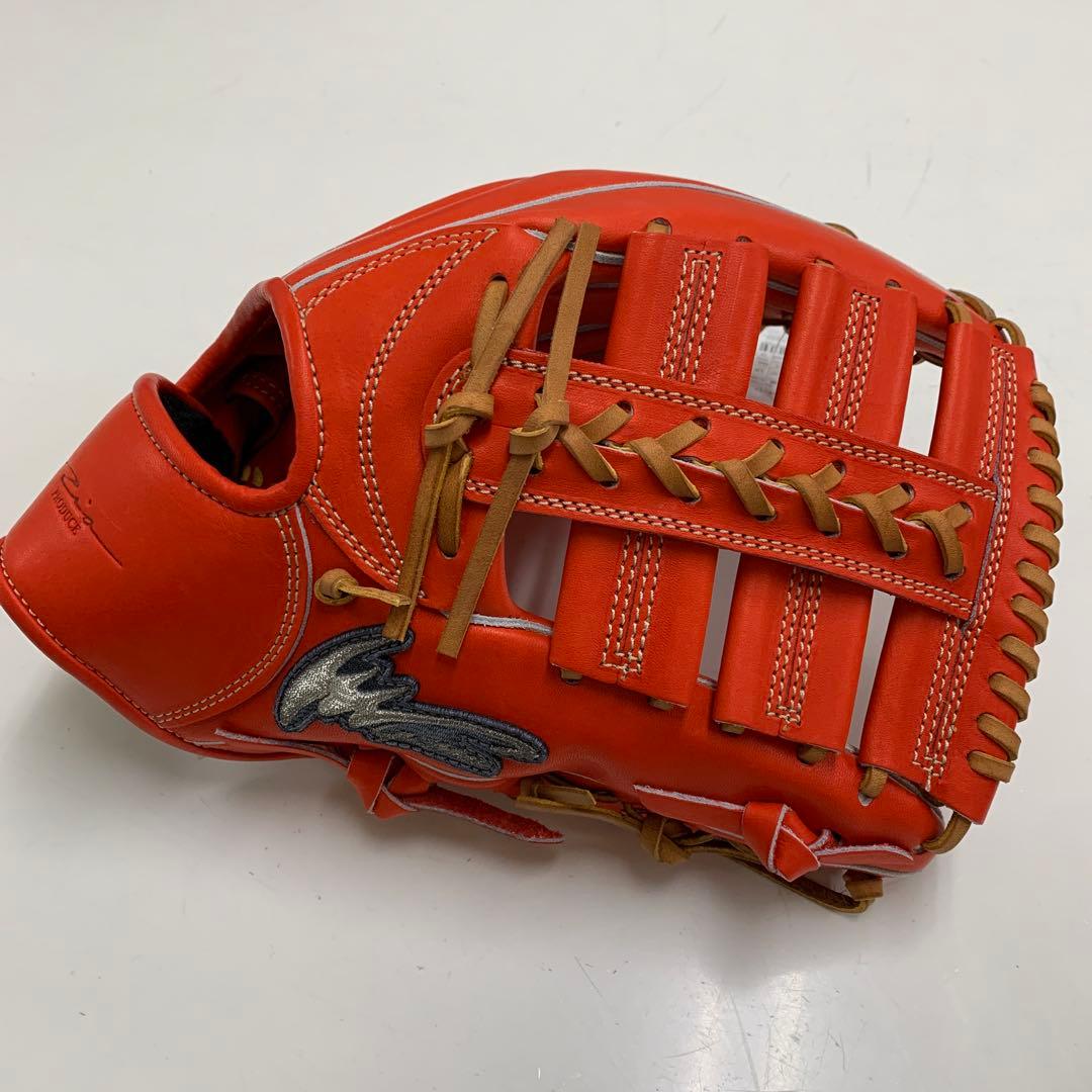 IP SELECT 硬式グローブ 外野手用 赤オレンジ LH