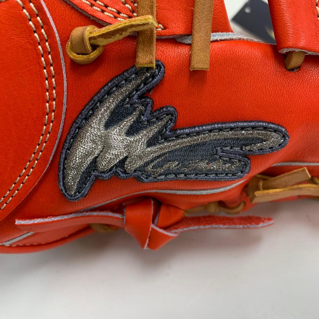 IP SELECT 硬式グローブ 外野手用 赤オレンジ LH