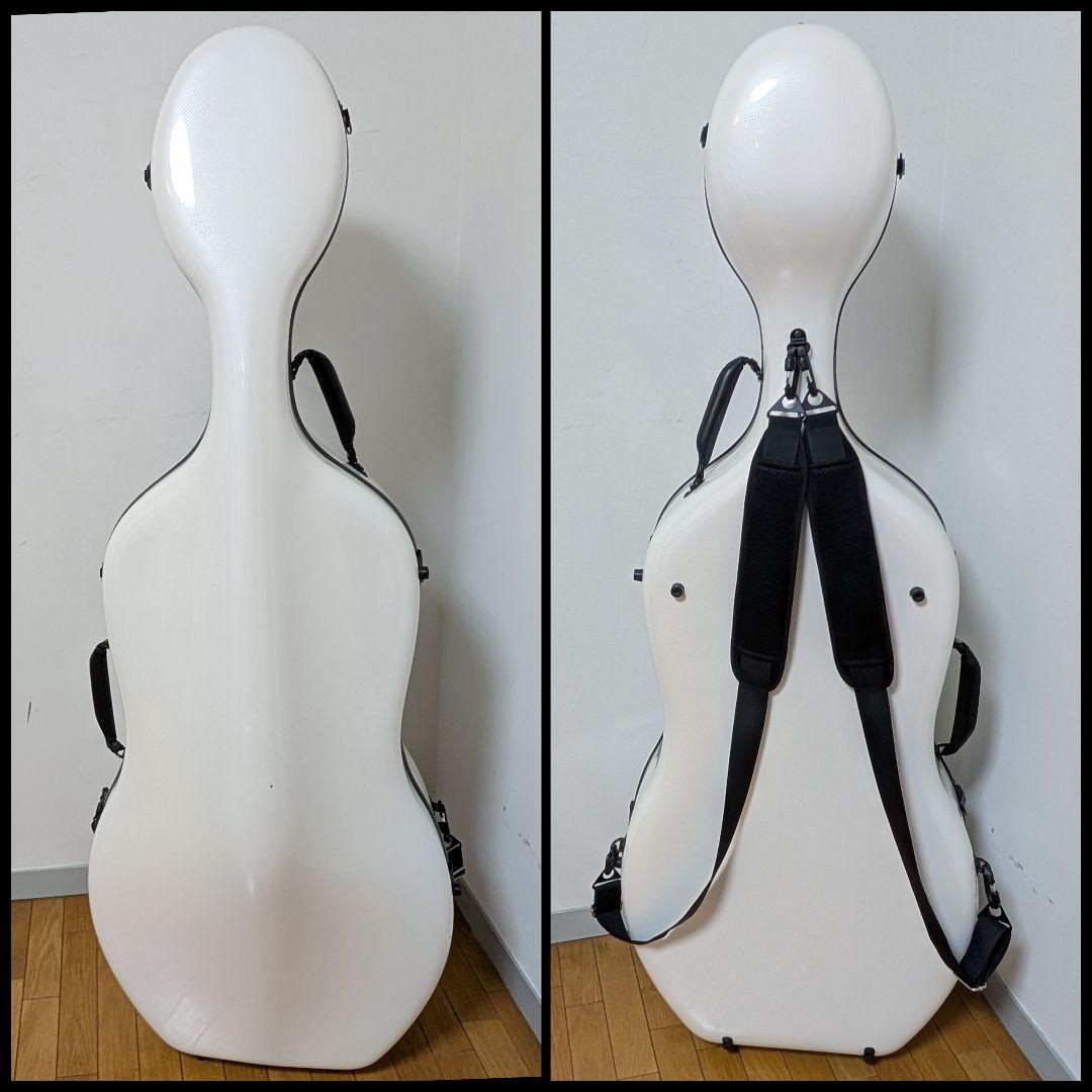 チェロ用ハードケース カーボンマック CFC-3 白 艶あり