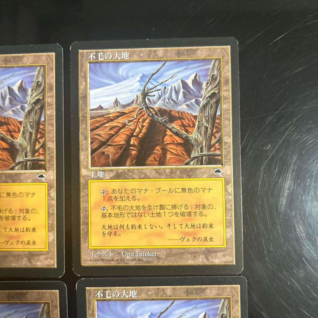 不毛の大地　4枚セット　MTG