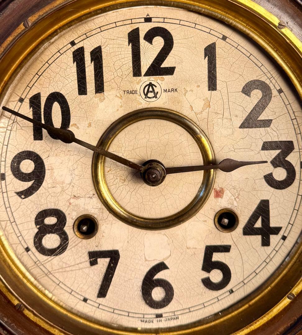希少 AICHI TOKEI 愛知時計 アンティーク ゼンマイ式 レトロ