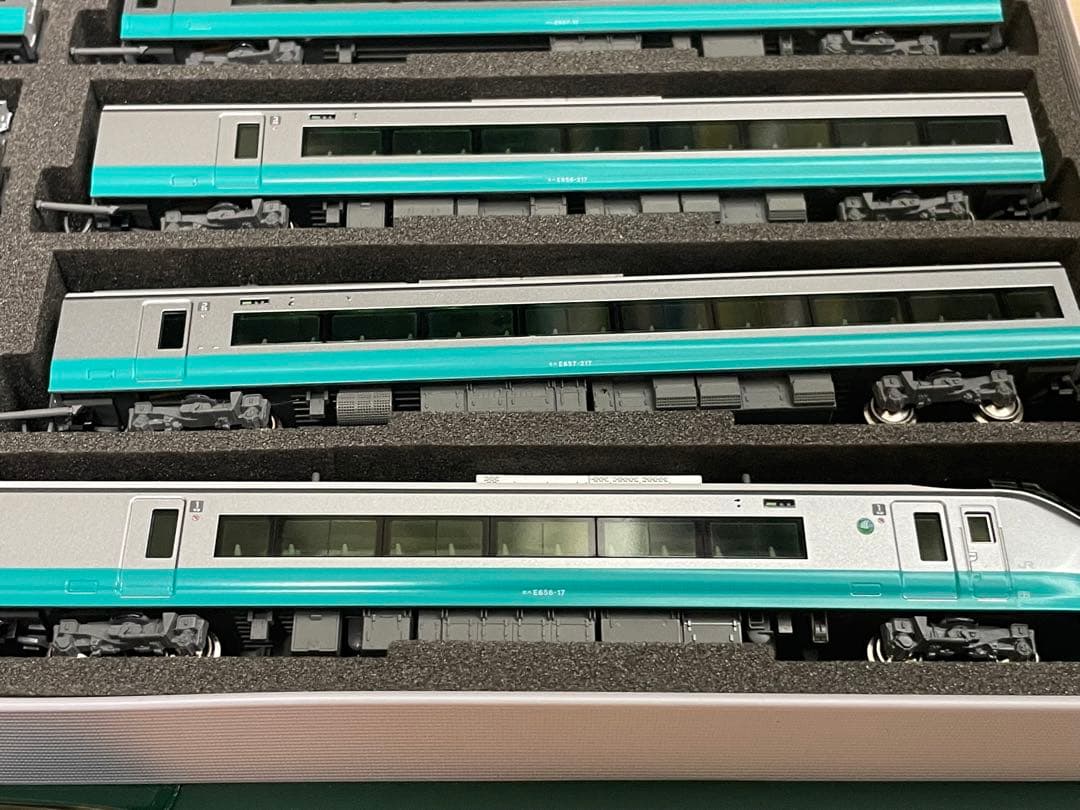 KATO E657系　フレッシュひたちカラー　緑　Nゲージ　10両セット