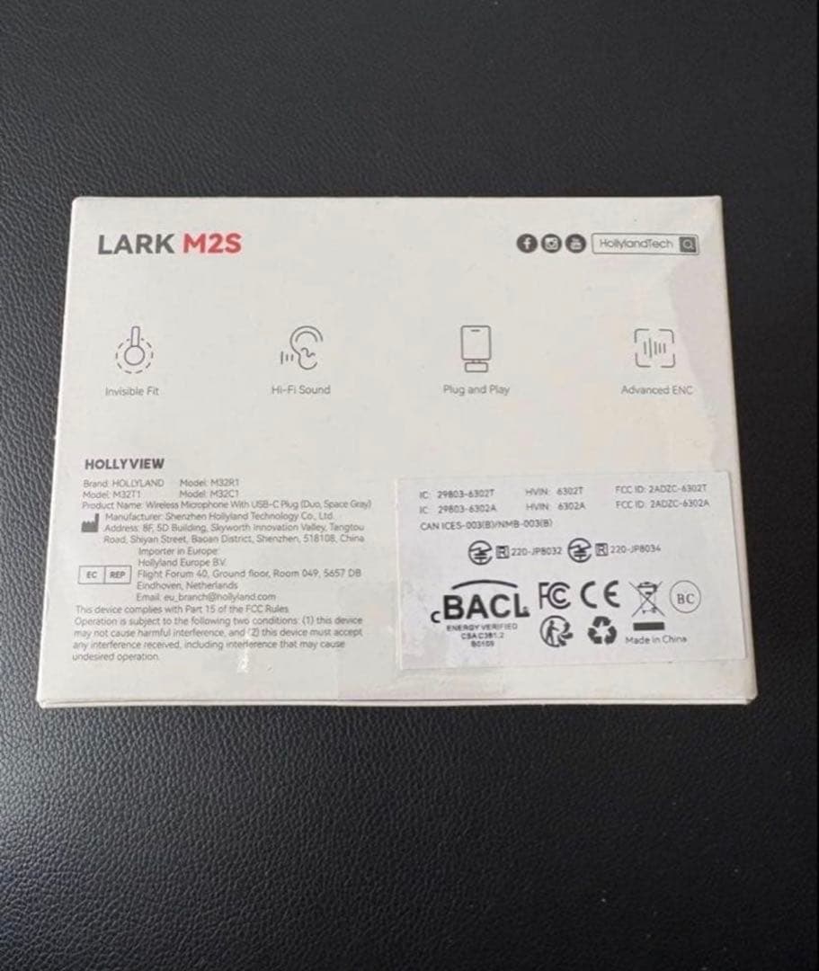 ピンマイク.USB-C【HOLLYLAND】LARK M2S/ワイヤレスマイク