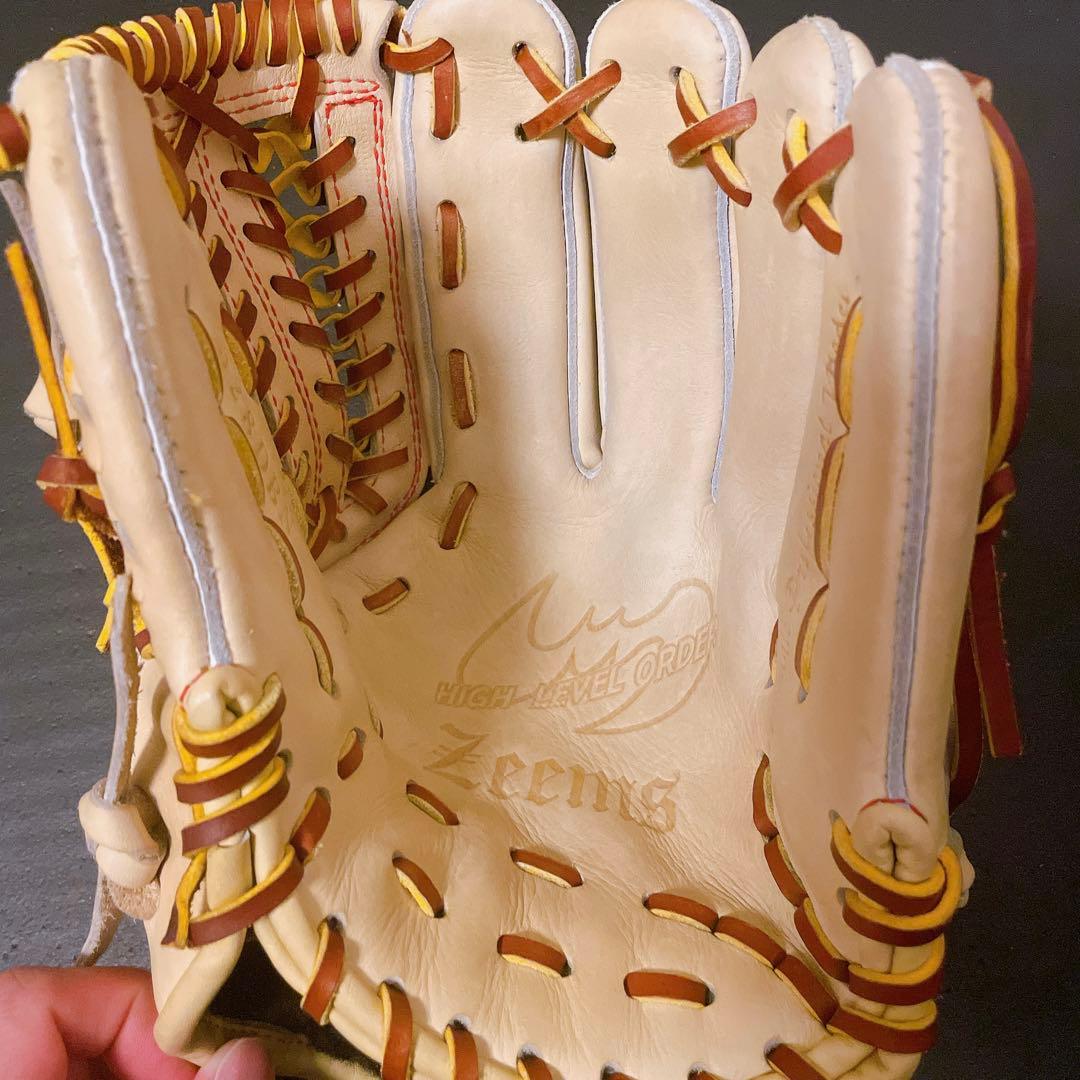 軟式グローブ　内野手用大　キャメル　ジームス