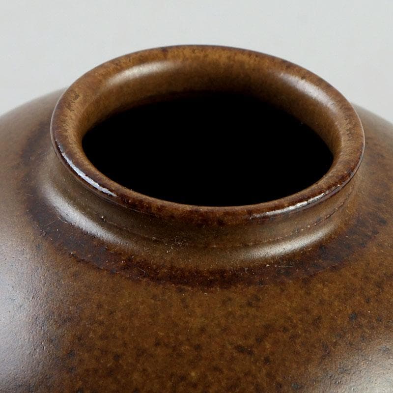 茶道具　笹田（平安）仁史作　大名物　國司茄子写　茶入　共箱　V　9327