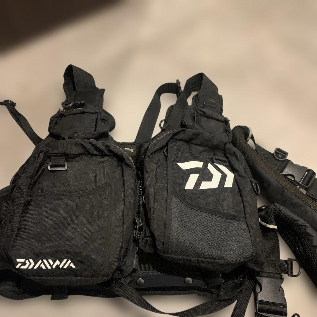 DAIWA ブラック フィッシングベスト3本セット