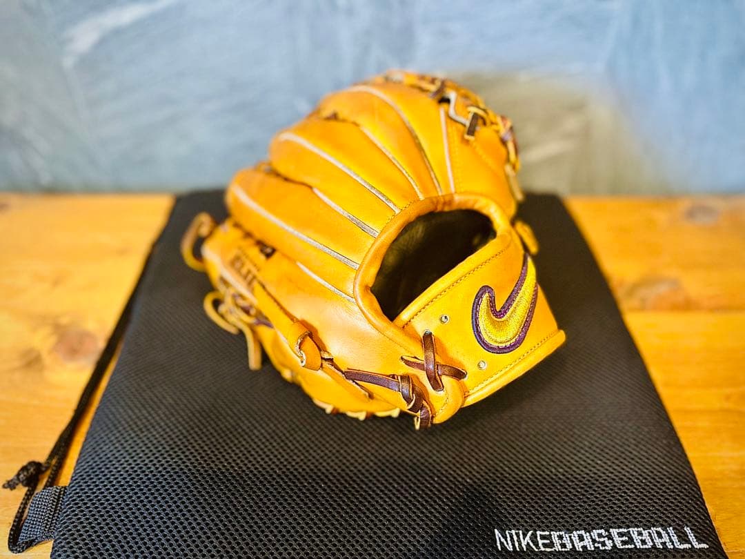 美品 NIKE ナイキ 硬式 内野手用グラブ キップレザー 超希少品 極上品