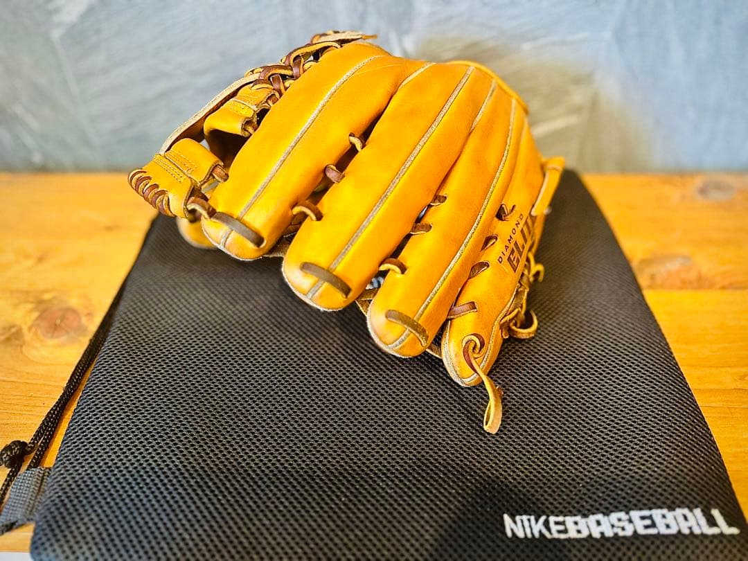 美品 NIKE ナイキ 硬式 内野手用グラブ キップレザー 超希少品 極上品