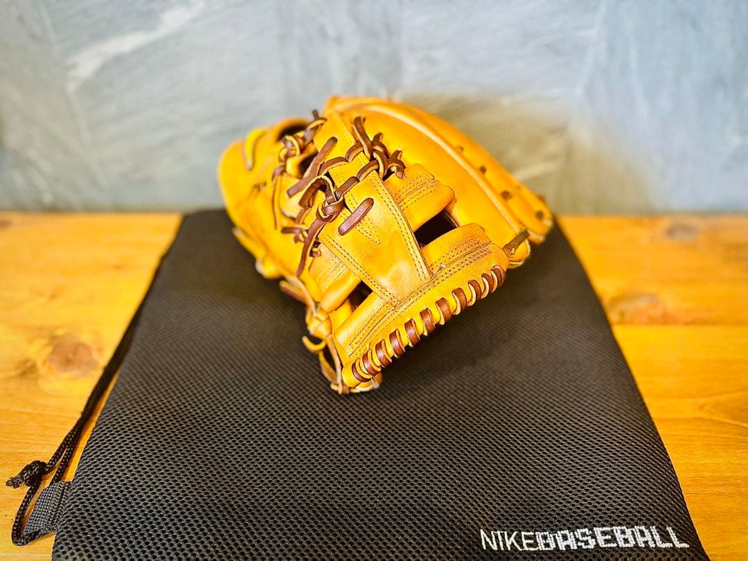 美品 NIKE ナイキ 硬式 内野手用グラブ キップレザー 超希少品 極上品