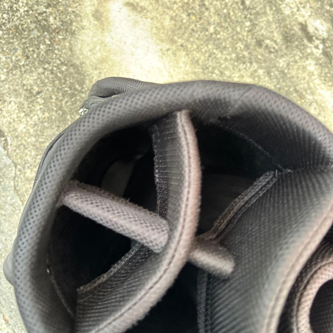 NIKE GOLF キャディバッグ エナメル ビッグロゴ 黒 ブラック 人気