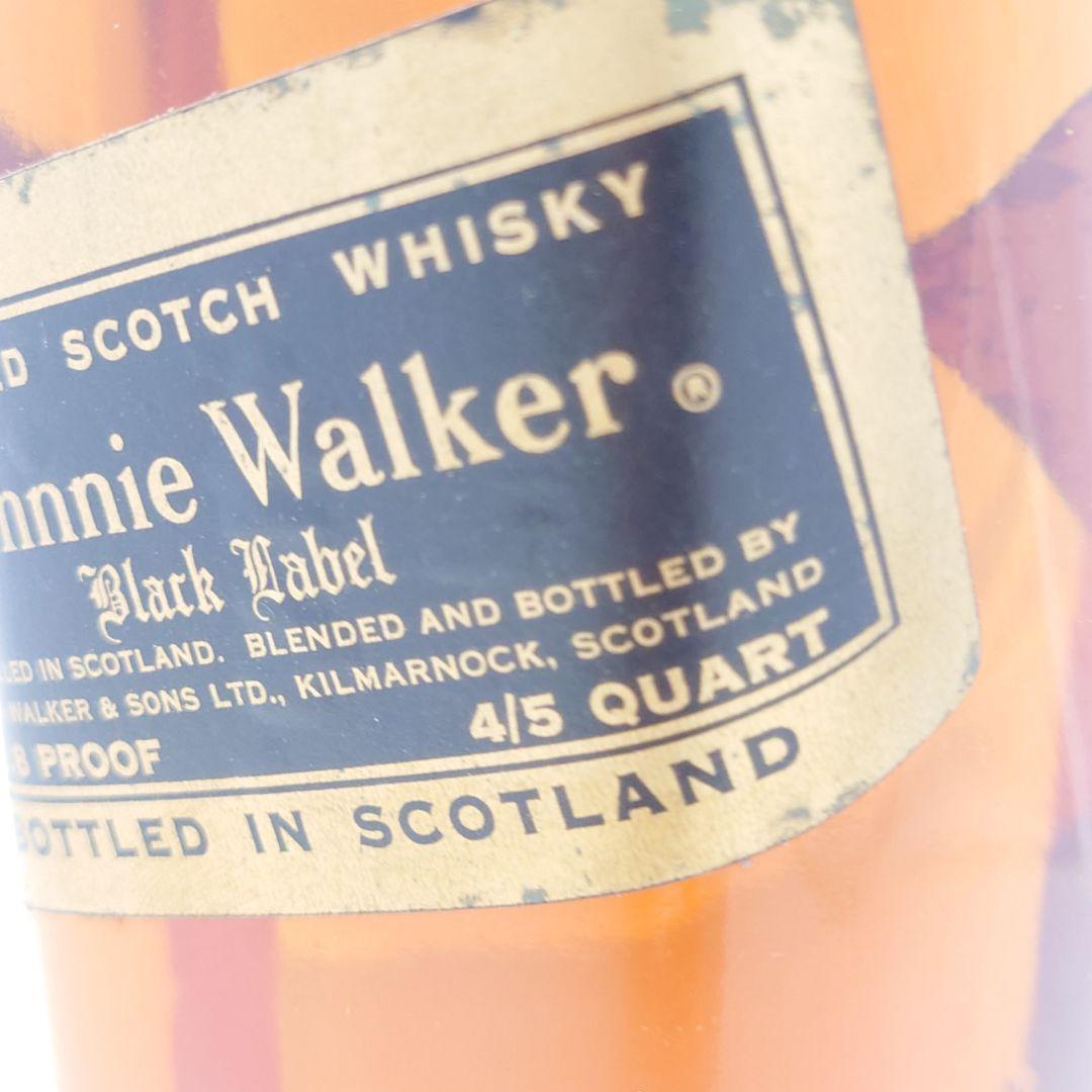 レア　希少　４３．４％　 ジョニーウォーカー　ブラックラベル　金キャップ　白紋章
