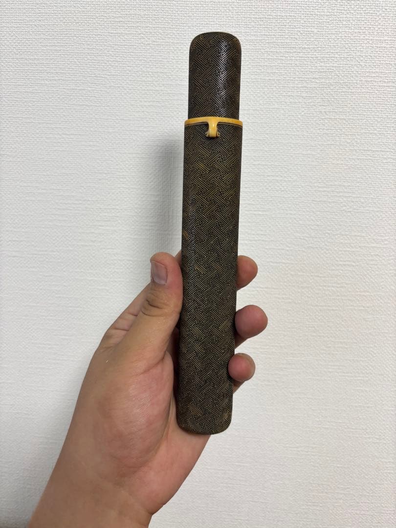 【小城】極上材キセル筒 提物 煙草入 時代物 細工 喫煙グッズ 明治時代