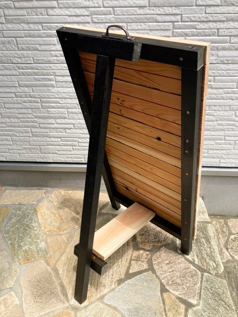 サイズオーダー　Ａ型看板　杉　かっこいい　オリジナル　おまけ