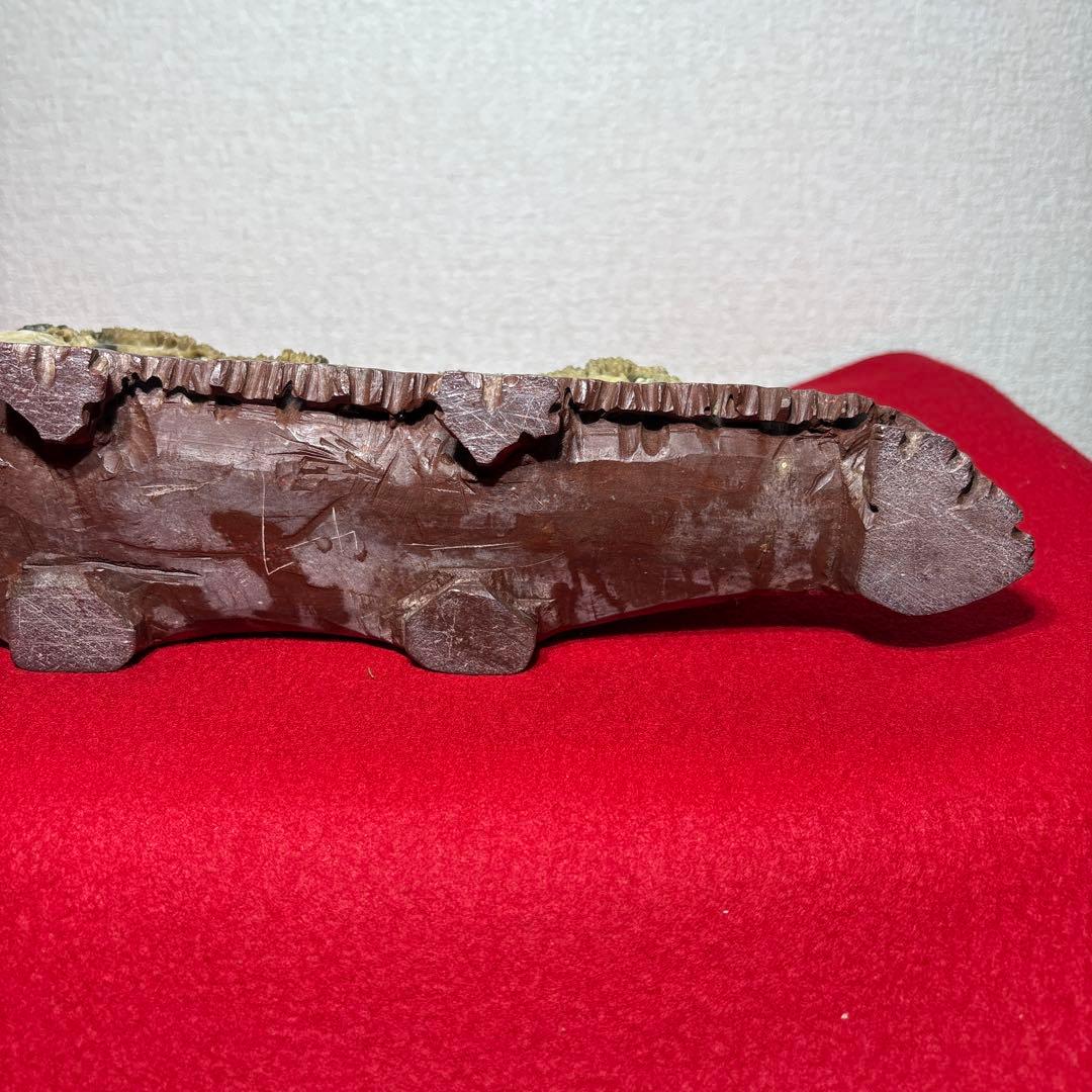 中国美術　寿山石　楼閣山水　置物　床飾　彫刻　4.45kg