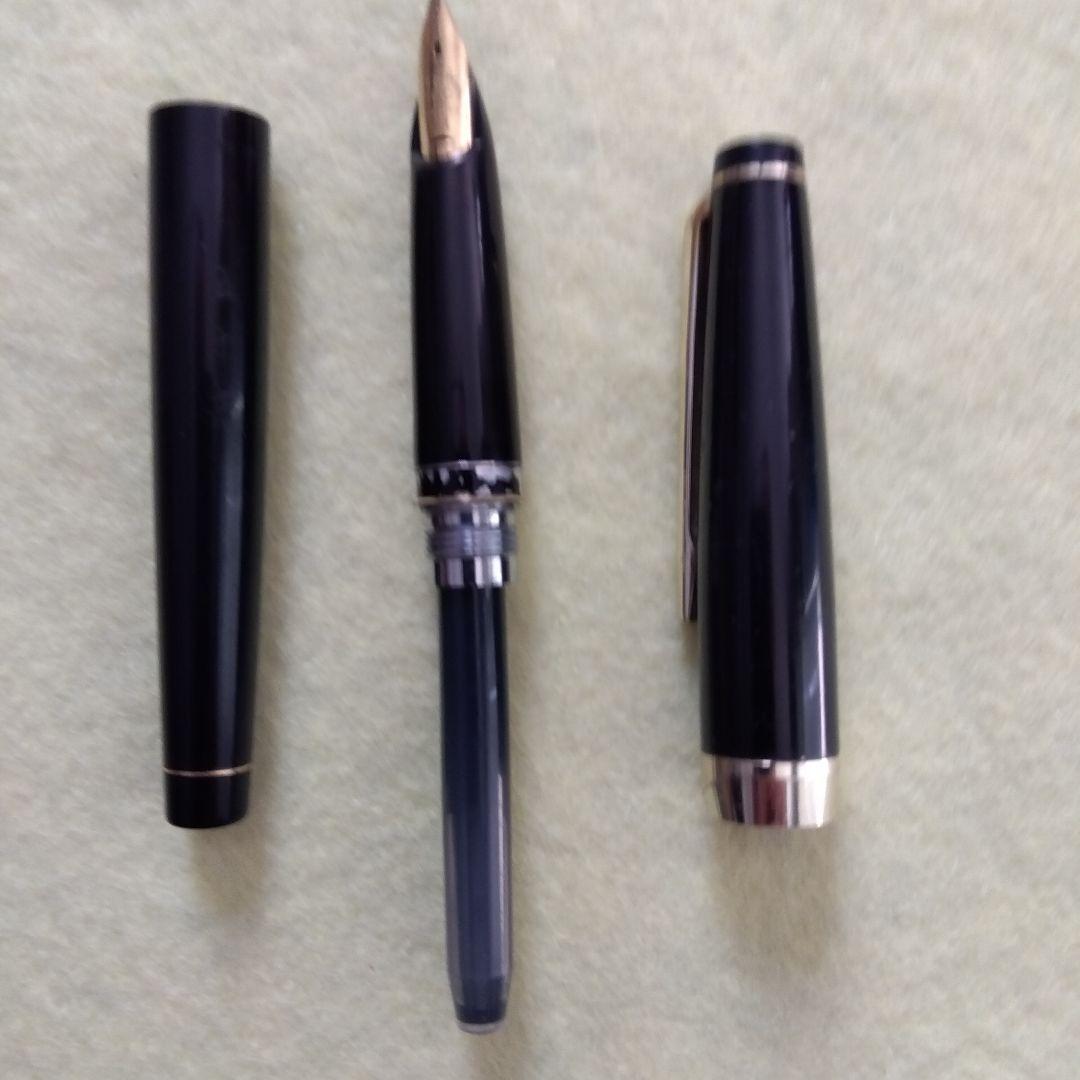 パイロット万年筆エリート　ペン先18K　純正インクカートリッジ付