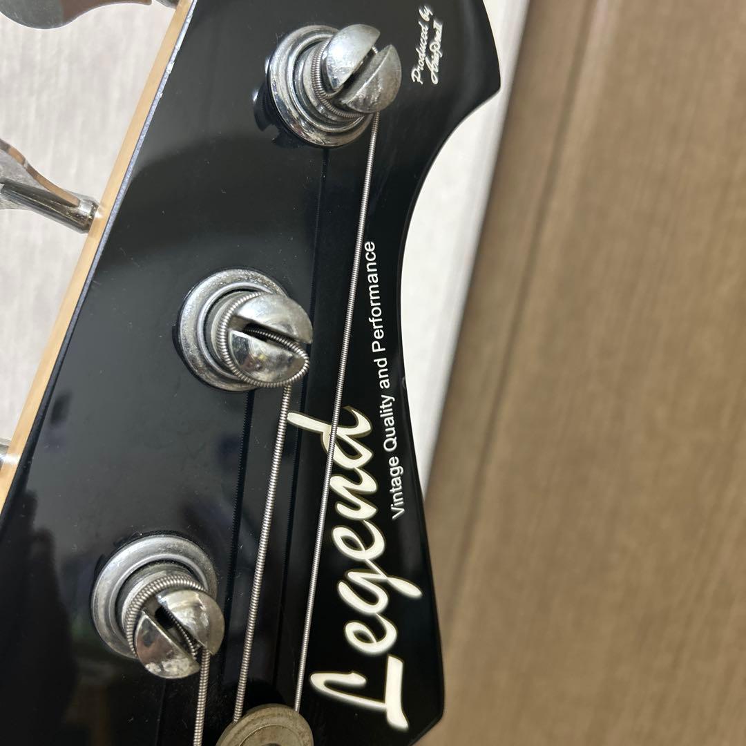 legendジャズベースタイプ珍しいヘッドブラック➕スタートセット