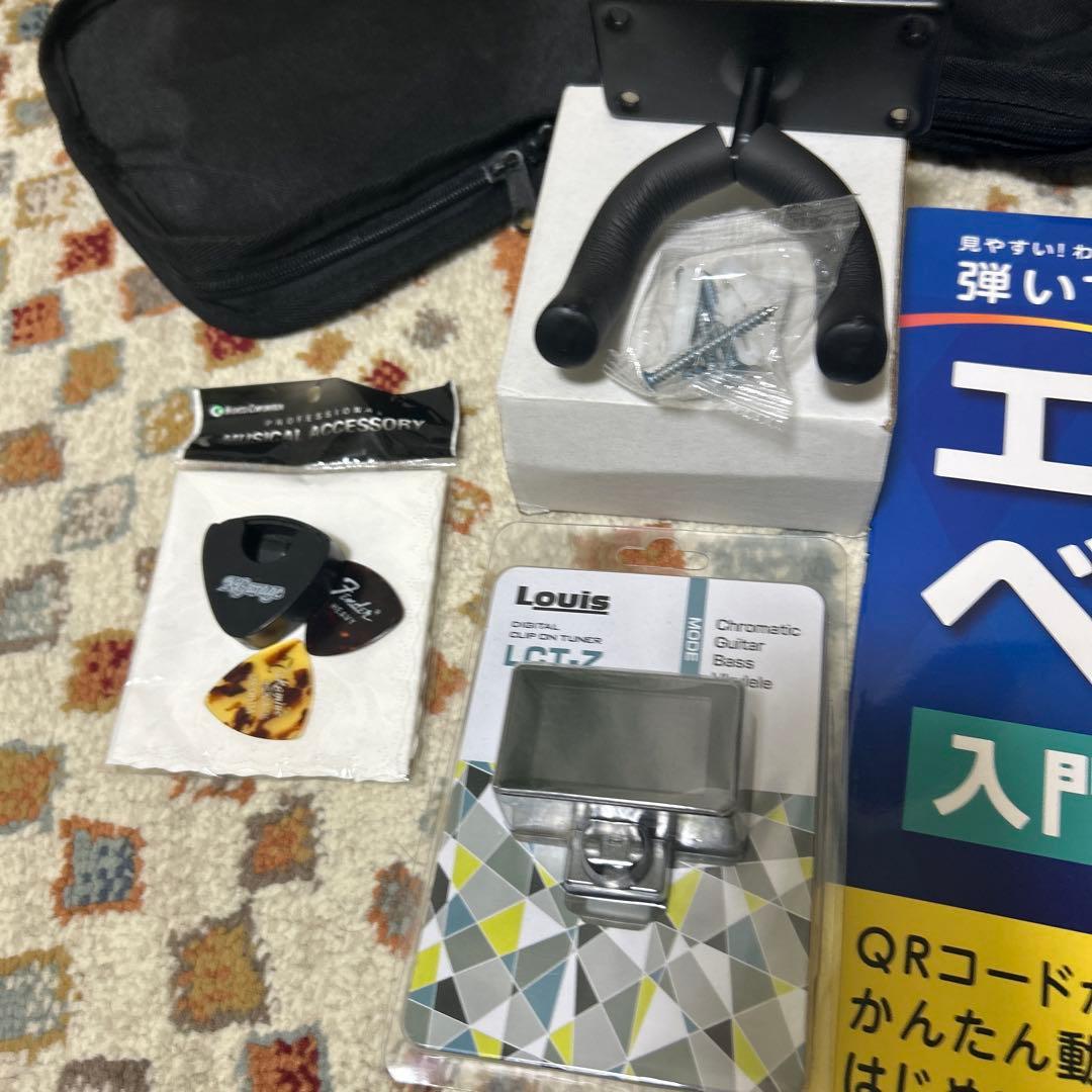 legendジャズベースタイプ珍しいヘッドブラック➕スタートセット