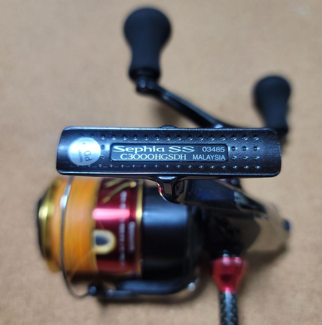 シマノ■セフィアSS C3000Sリール ダブルハンドル　PEライン付き