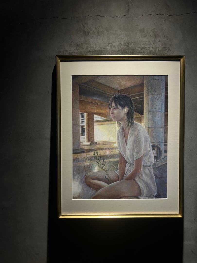 現代アート　リアリズム　西野親　【しらない世界展より】　アクリル画