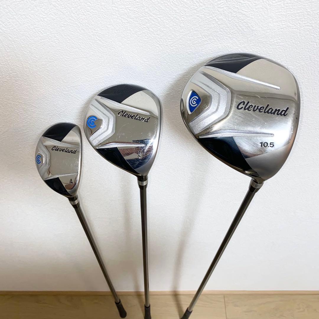 送料込☆クリーブランド メンズゴルフクラブ セット☆初心者 キャディバッグ付 S