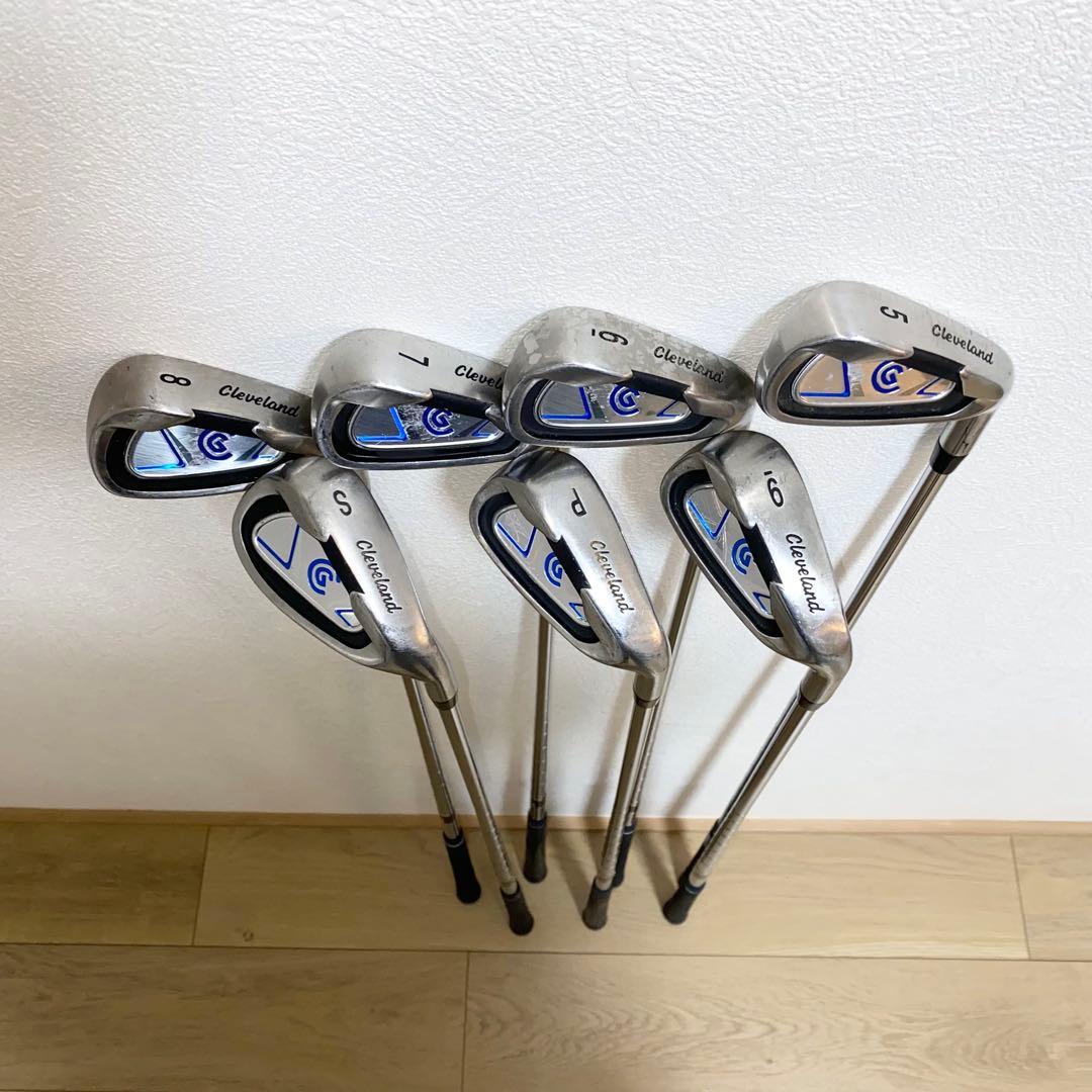 送料込☆クリーブランド メンズゴルフクラブ セット☆初心者 キャディバッグ付 S