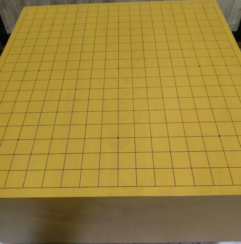 【囲碁】本蛤白石、那智黒石38号　美品：国産本榧6.4寸　板目