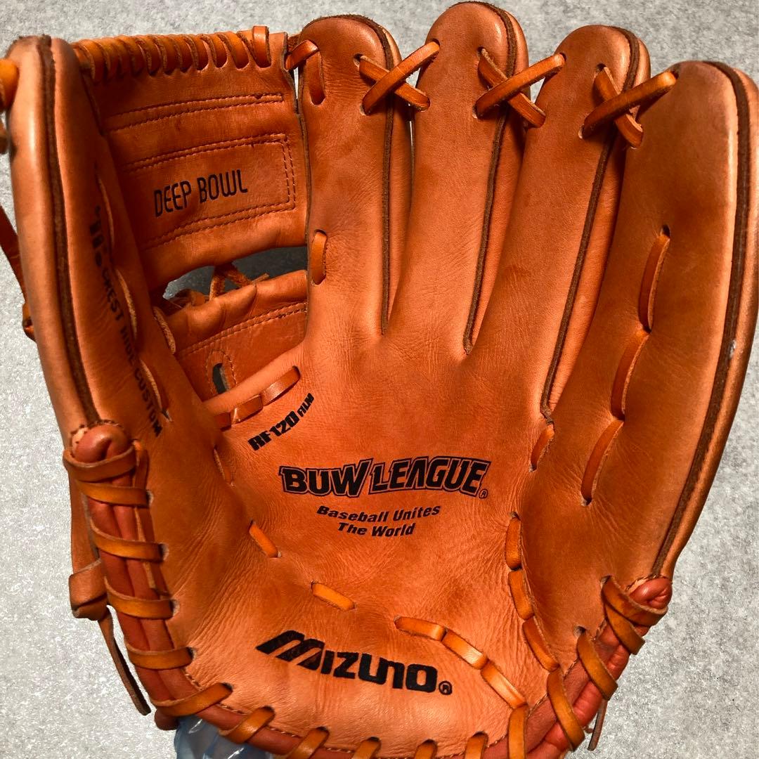 幻の 赤ビュー ミズノ 一般 大人用 軟式 野球 グローブ グラブ