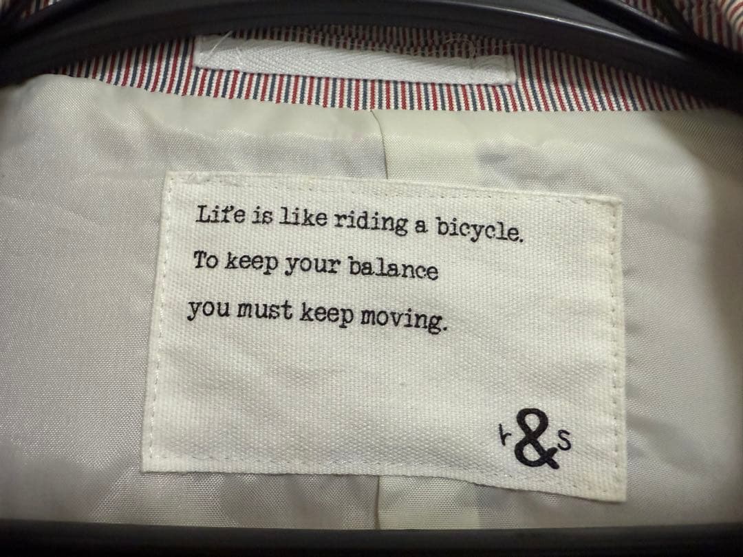 【美品】ラフアンドスウェル ロゴ刺繍 ゴルフテーラードジャケット アンコン L