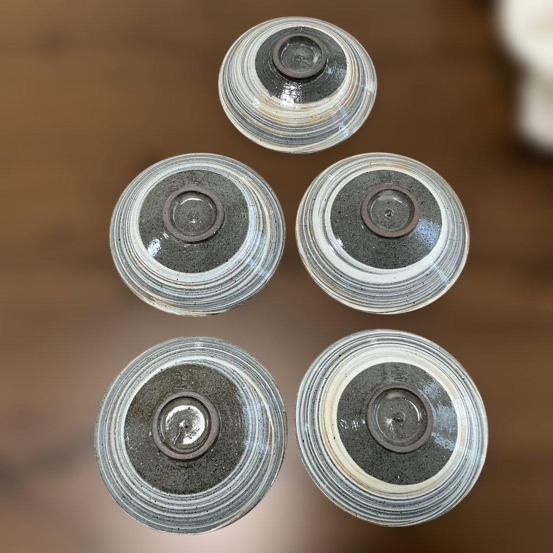 中里隆　隆太窯 唐津刷毛目皿揃　5客