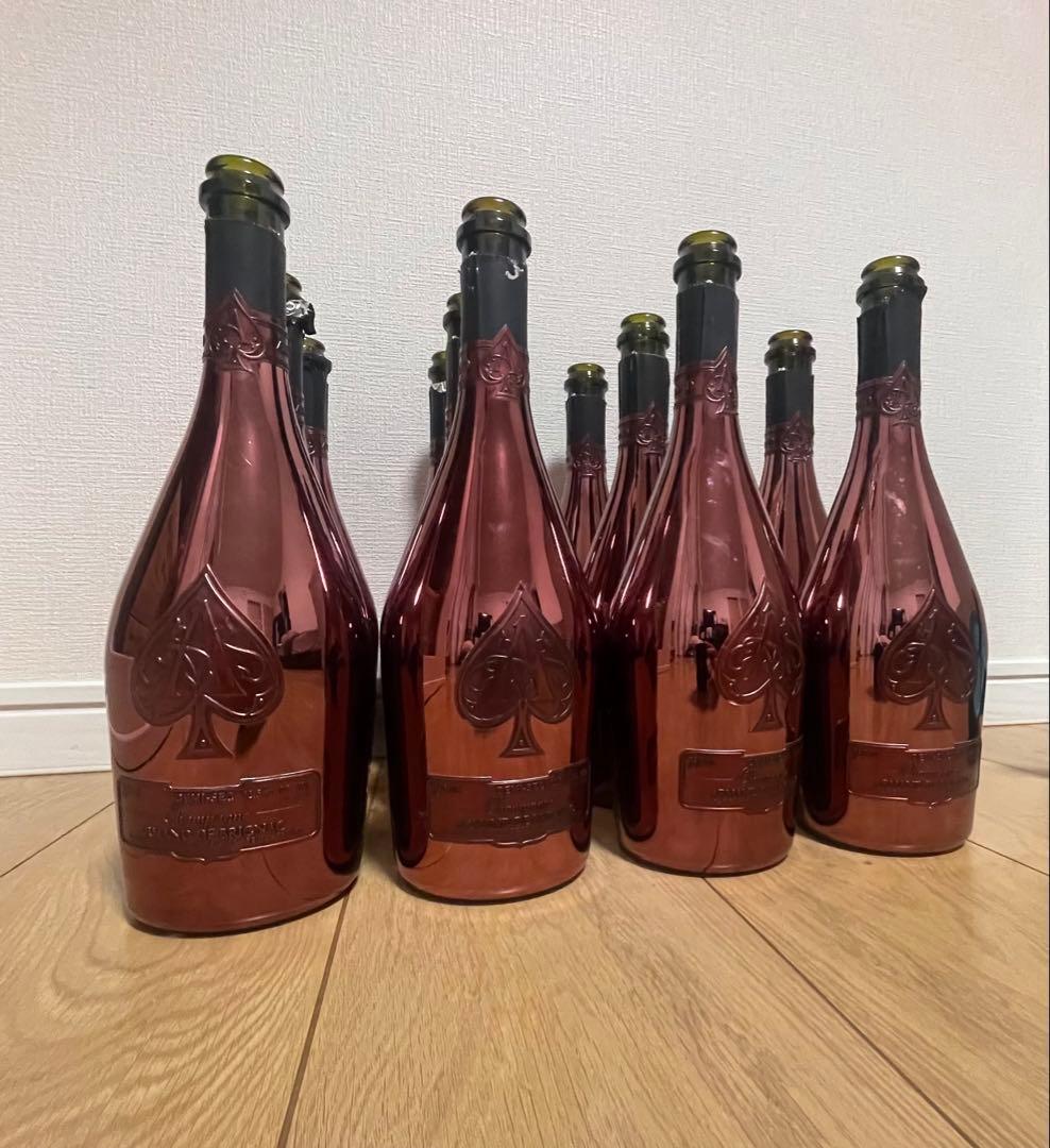 アルマンド ドゥミセック シャンパン 空瓶 12本セット