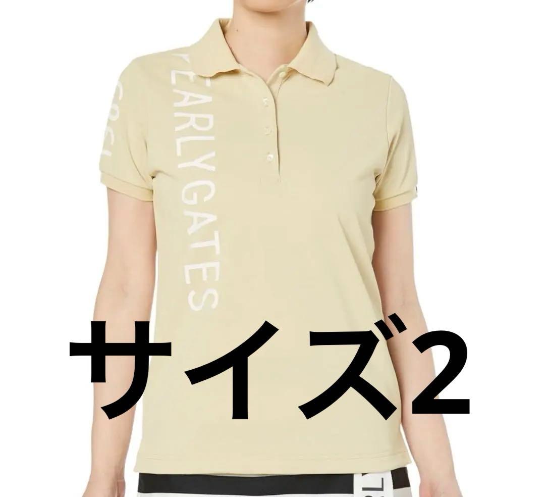 【新品】パーリーゲイツ ポロシャツ サイズ2 シャンパンカラー