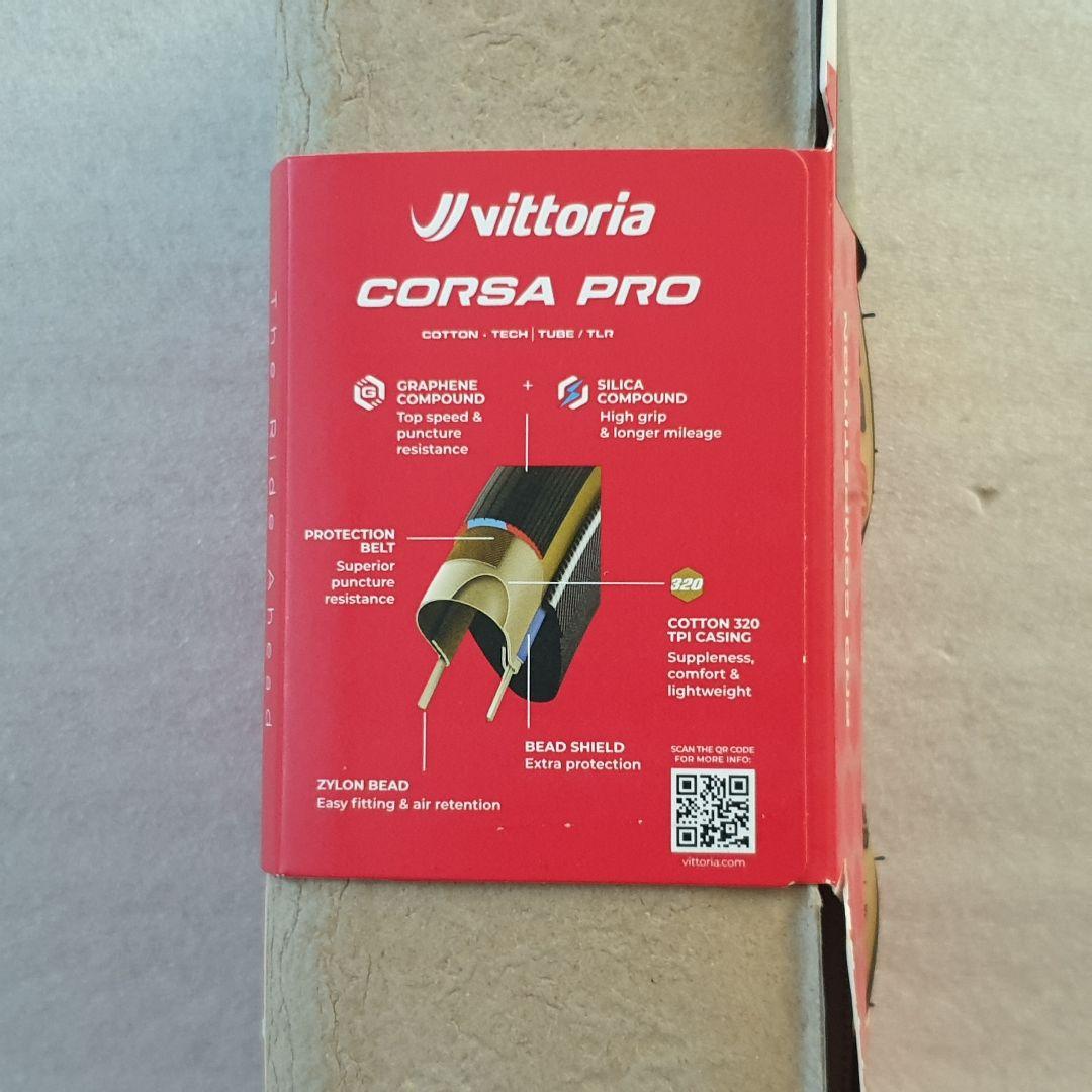 Vittoria Corsa Pro TLR 700x28c チューブレスタイヤ