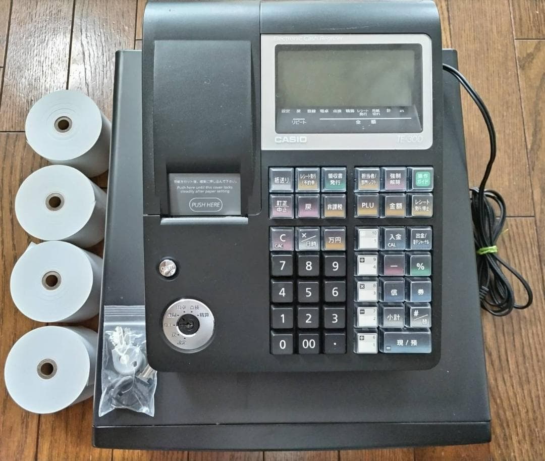 【動作確認済み】CASIO カシオ TE-300 電子レジスター