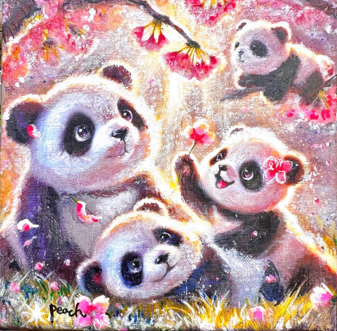 絵画原画　桜色の約束