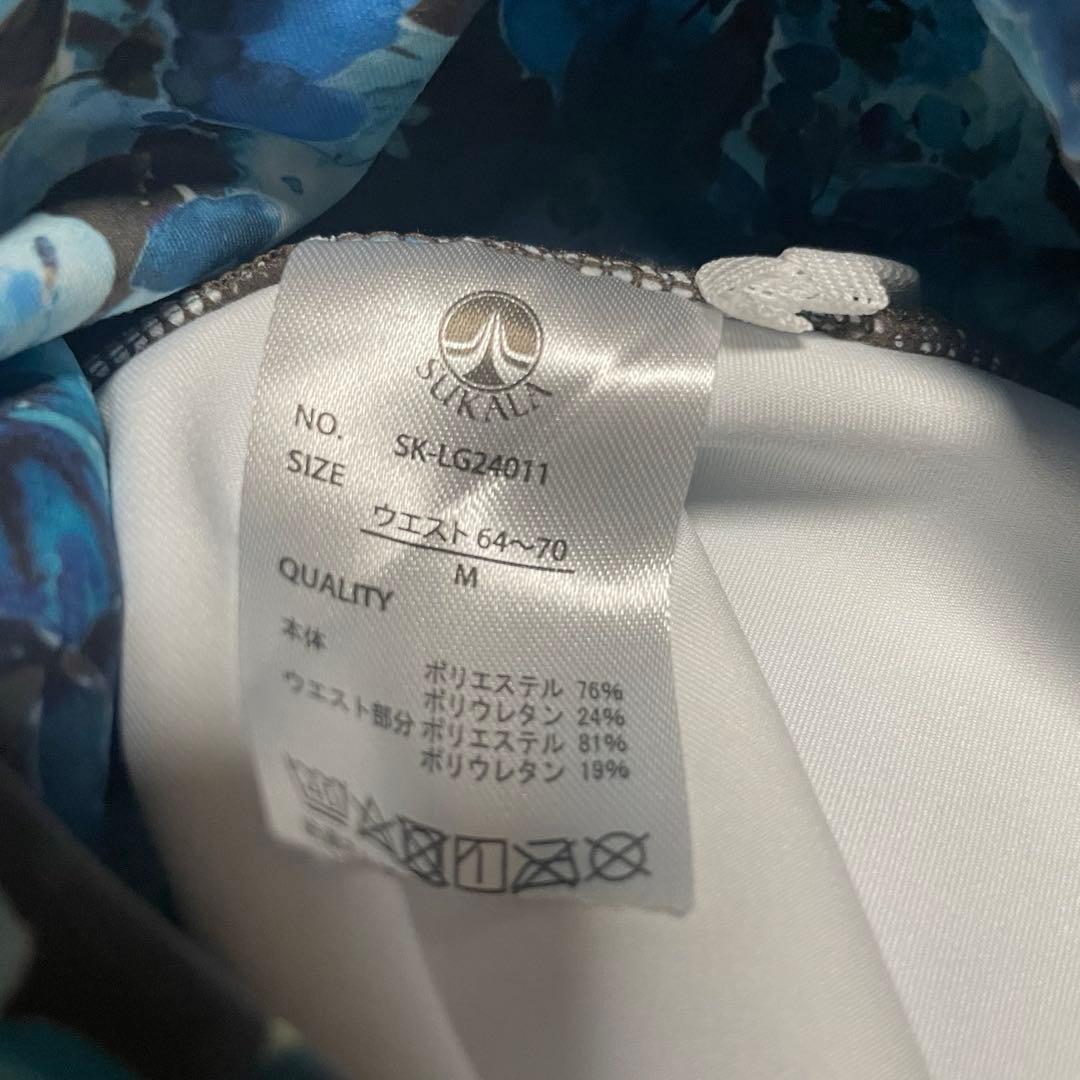 SUKALA フルオブフラワー パネルレギンス M ブルー