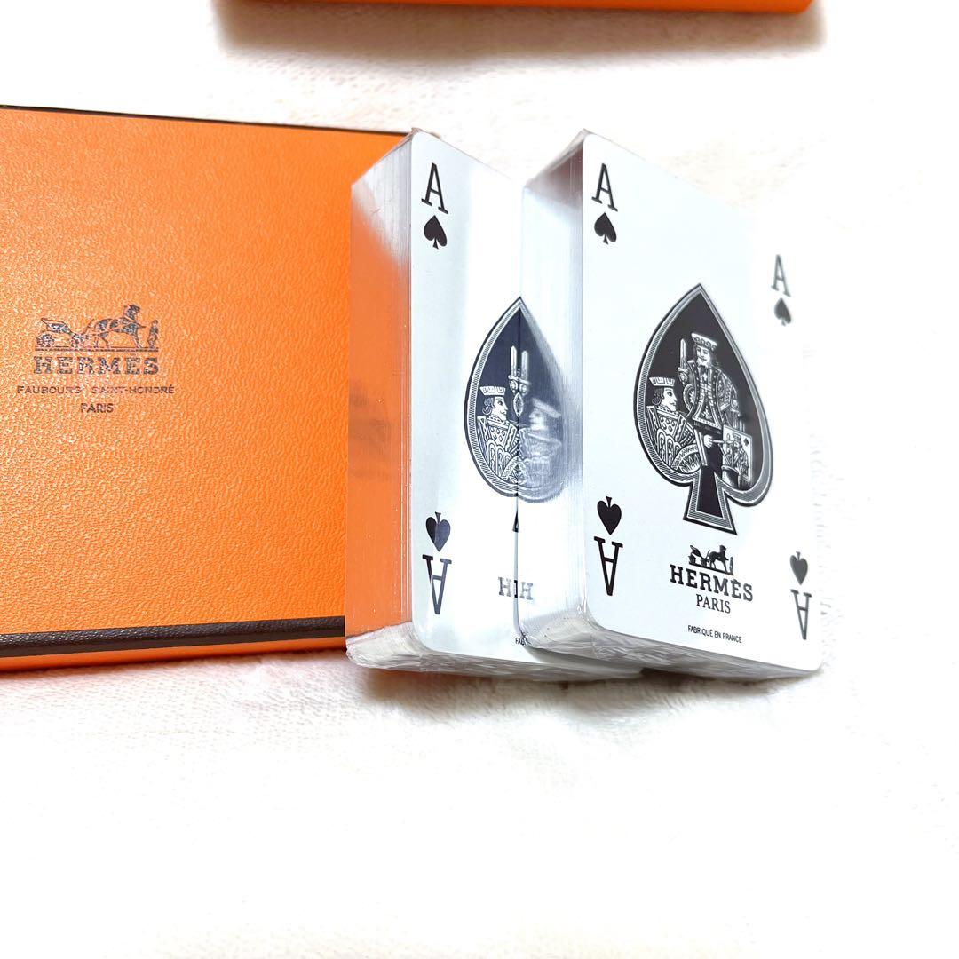 新品・未開封⭐︎レア◆HERMES◆ エルメス トランプ 赤・青 2セット 箱付き