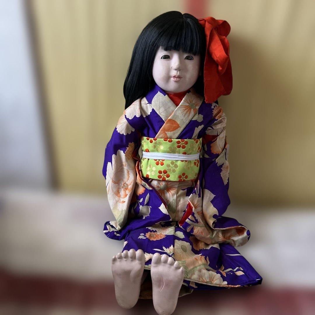 市松人形 戦前　約100年前　大型73センチ ☆最終価格☆