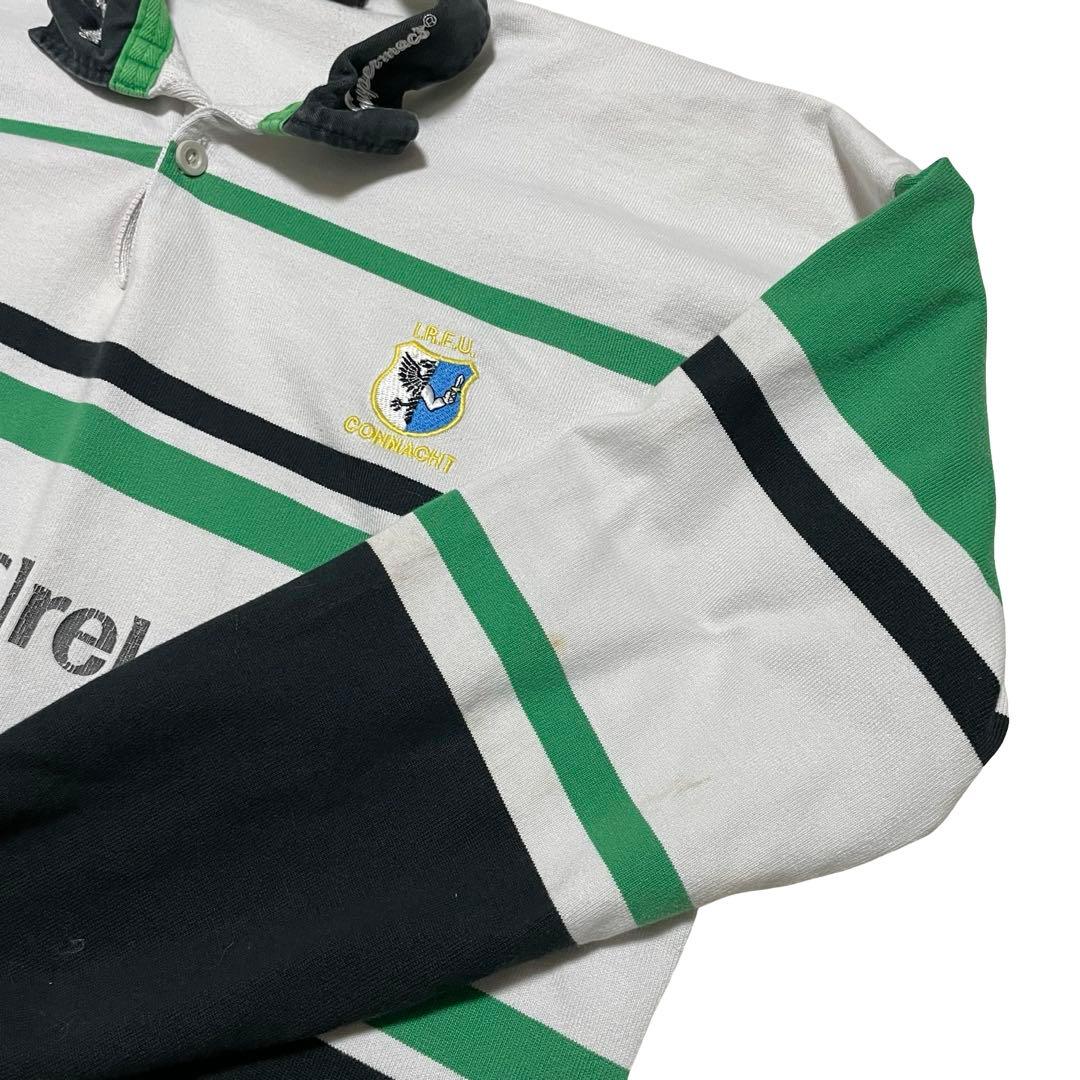 カンターベリー　ラガーシャツ　長袖　90s グリーン系　XL メンズ UK