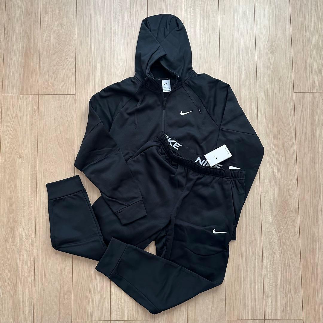 【新品未使用】NIKE ジャージ上下セット ブラック 裏起毛 XLサイズ