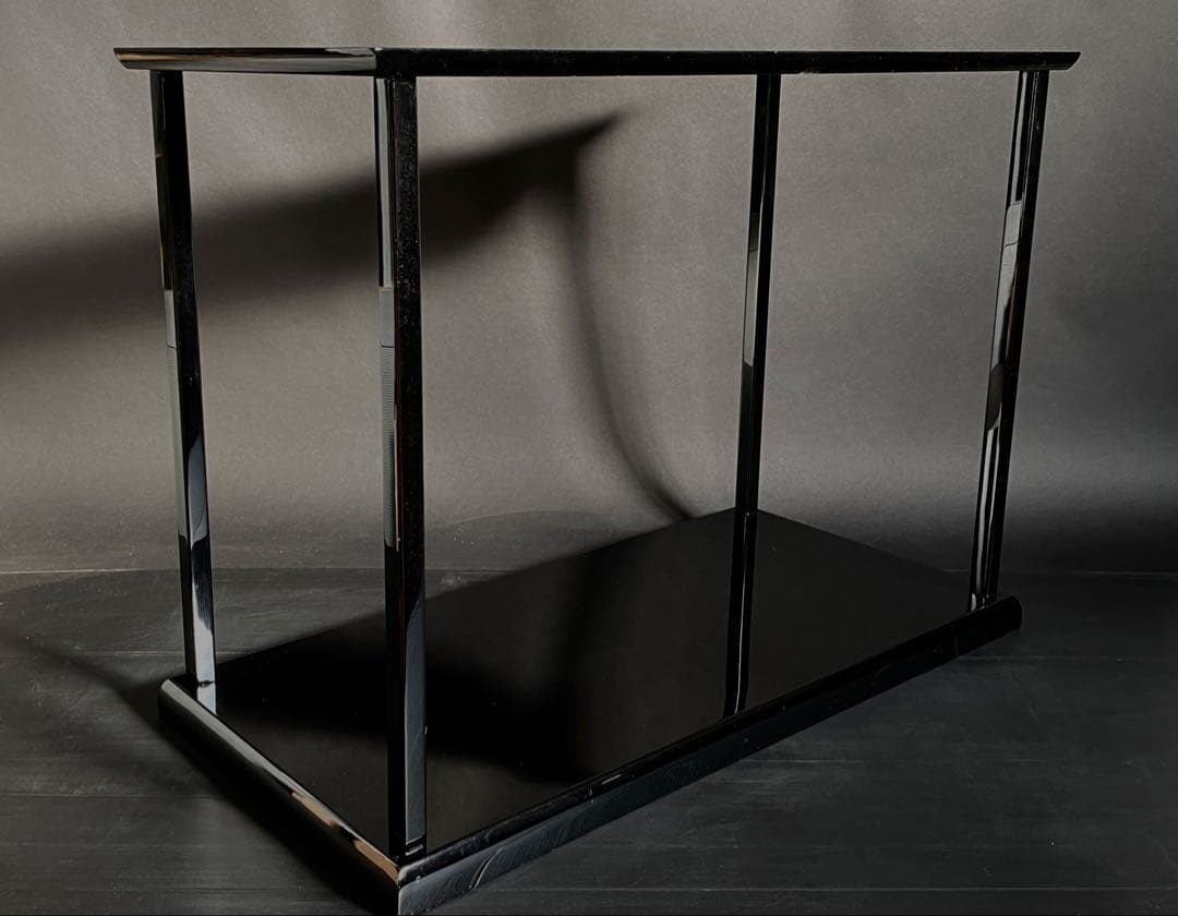 【美品】「母」輪島塗 真台子 塗師 吉端 峰彩 共箱 栞 茶道具 （Fい）