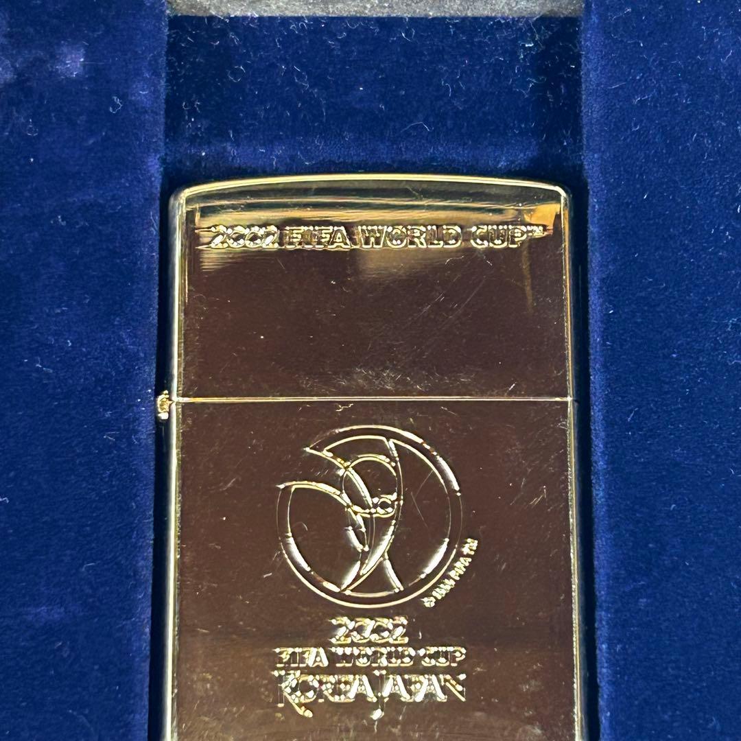 2002 FIFA World Cup 記念ジッポ ライターセット 金メッキ