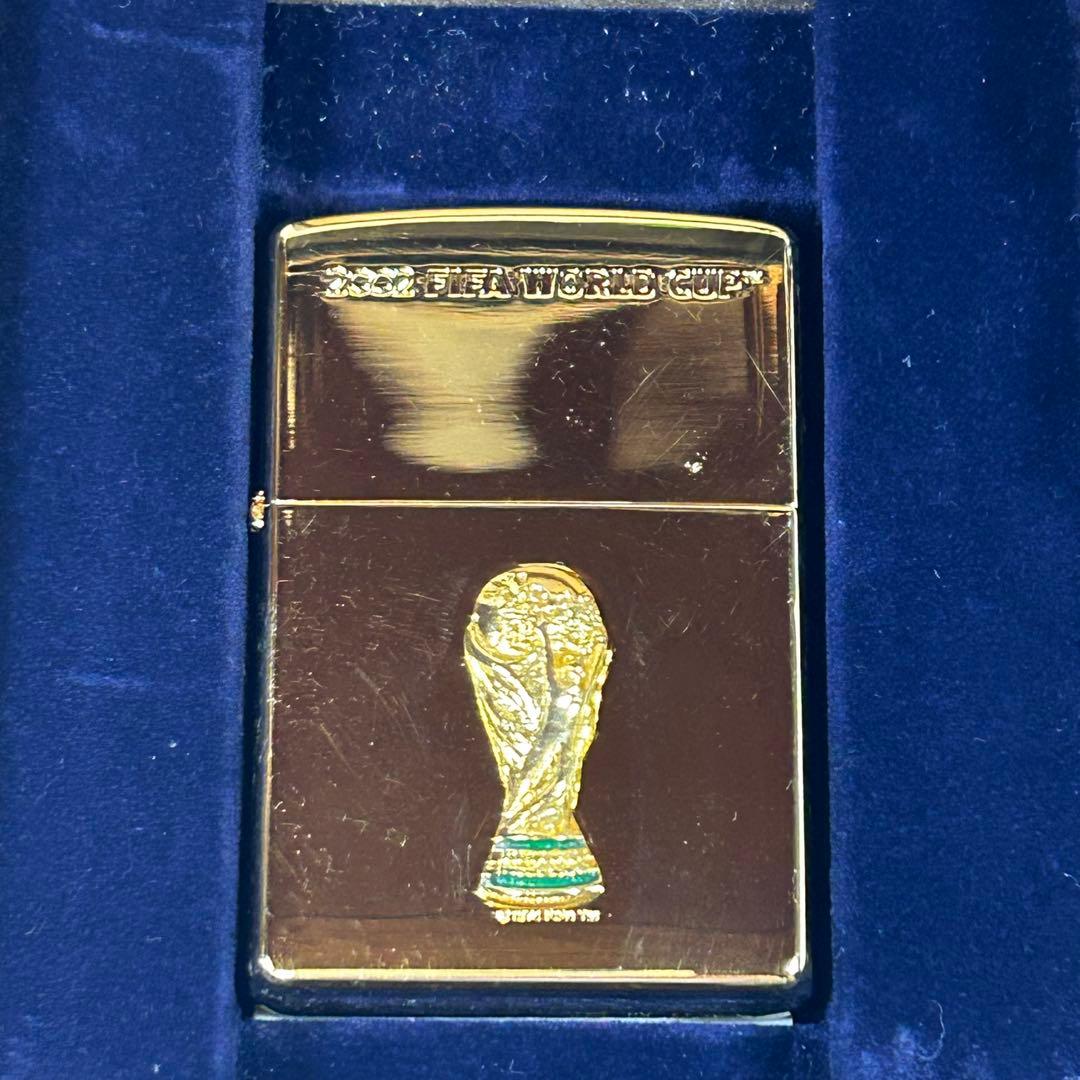 2002 FIFA World Cup 記念ジッポ ライターセット 金メッキ