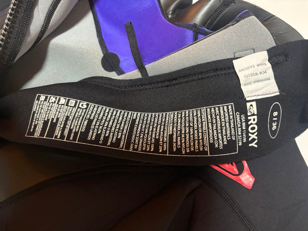 ウェットスーツレディースロキシー半袖　スプリング　Mサイズ