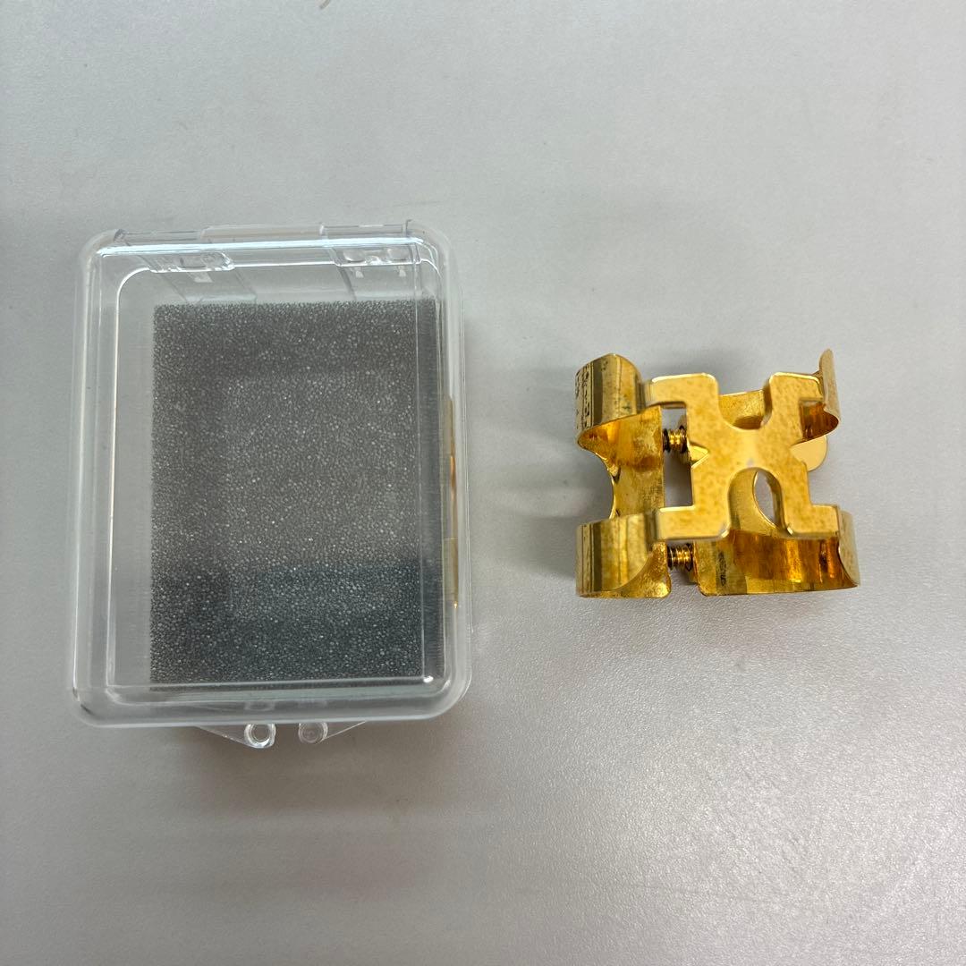 ハリソン　テナーサックス用　リガチャー　ゴールドプレート