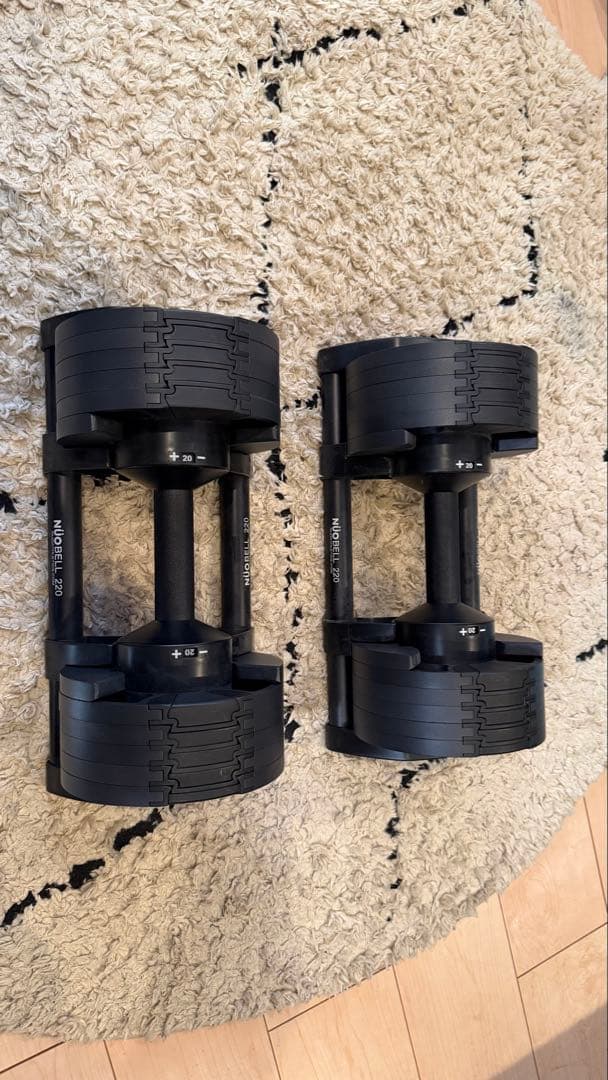 【NUOBELL 220 】20kg✖️２ ダンベル 10段階調整