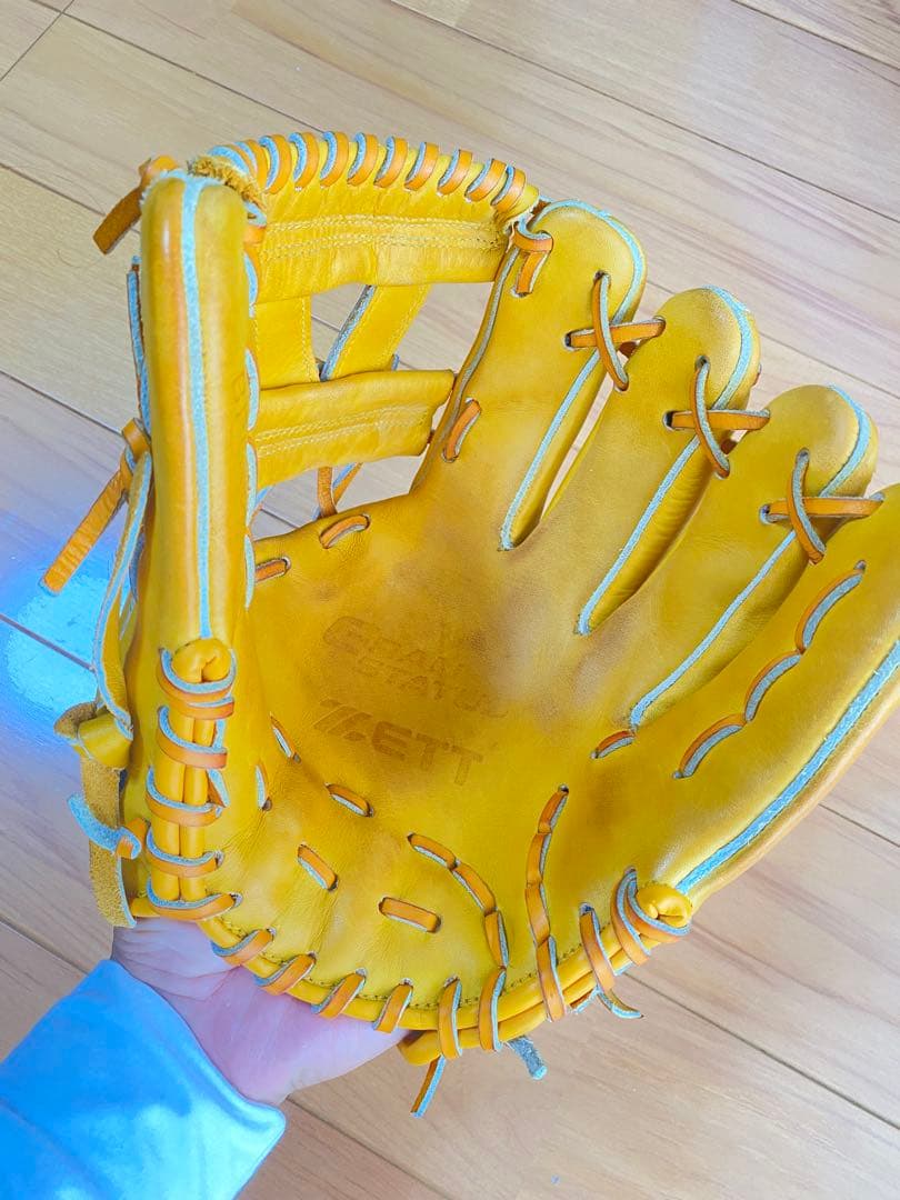 ゼット　硬式用　内野 型付けは自分でしました ソフトボールで使用しました