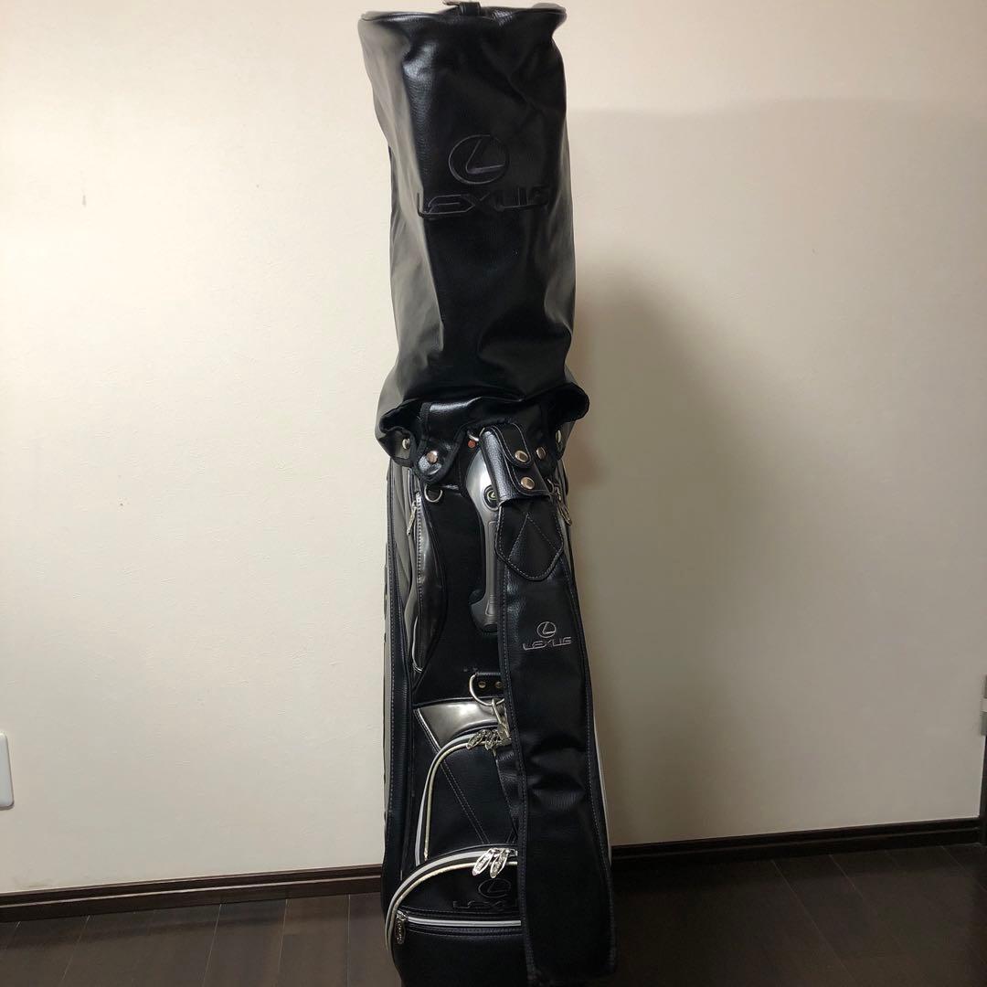 連休特価　Lexus ✖️Admiralキャディバッグ 黒 ストライプ