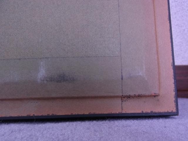 棟方志功　大判風呂敷　くちなし妃の柵　大首　版画絵　専門店額装品　布地印刷　染作