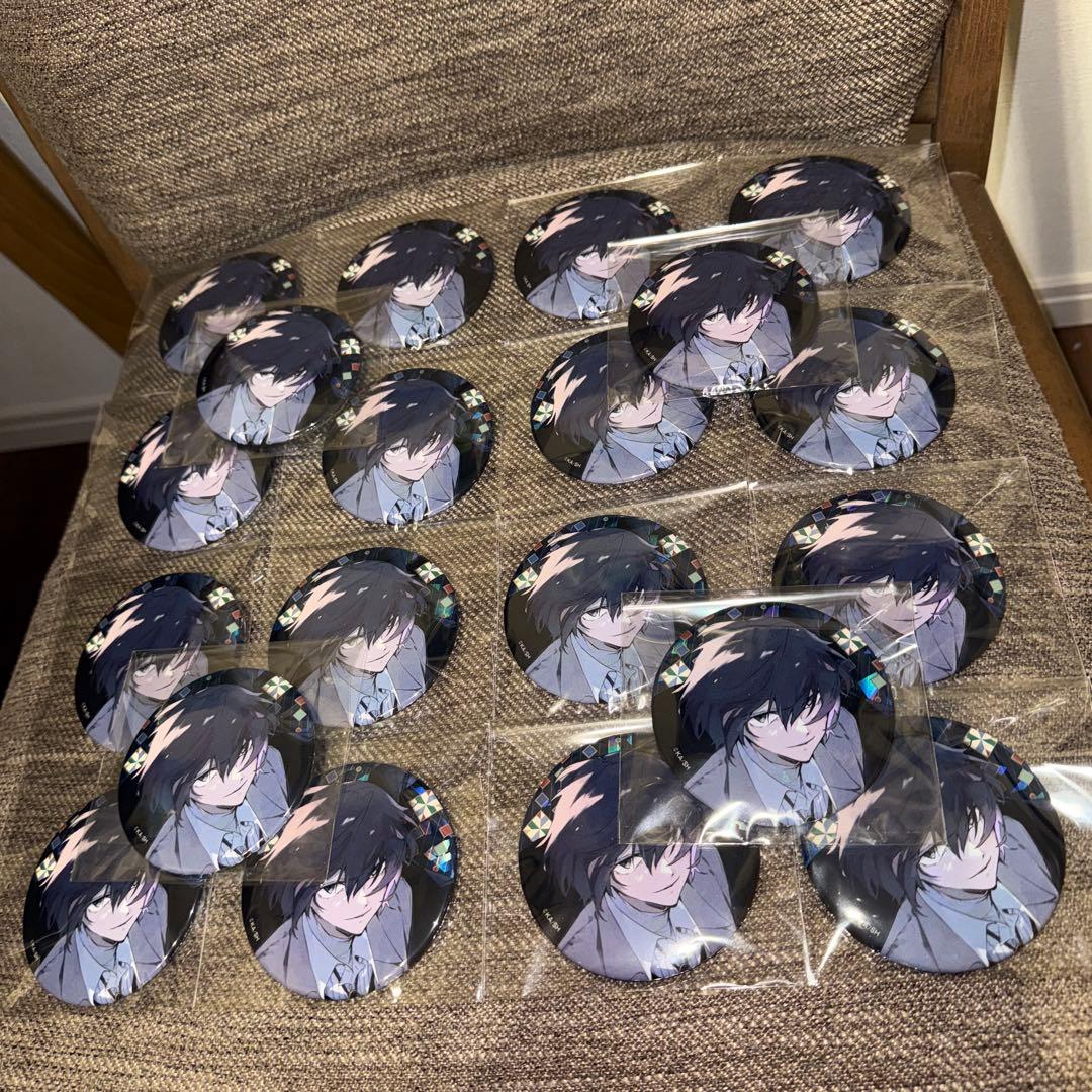 文豪ストレイドッグス　ホログラム缶バッジ C104 太宰治 20点